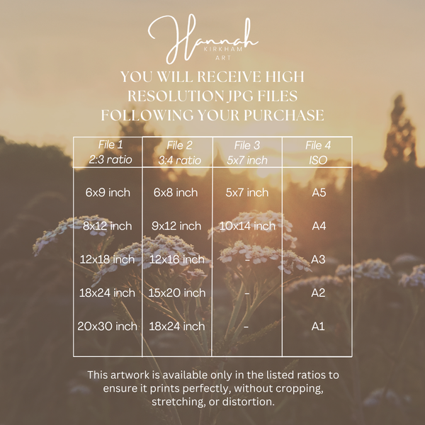 Quiet Meadow – Digital Watercolour Print, Countryside Wall Art